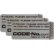 Bild: CODE-No.com Sicherheitslabel Standard-Rechteck PU-Folie [Foto: MediaNord]