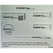 Bild: CODE-No.com Sicherheitslabel 5er-Mix Alu [Foto: Code-No.com]