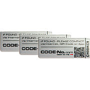 Bild: CODE-No.com Sicherheitslabel Standard-Rechteck Alu [Foto: CODE-No.com]