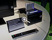Sony TransferJet – Near Field Wireless Technology – Vorstellung auf der CES Las Vegas 2008 [Foto: Daniela Schmid]
