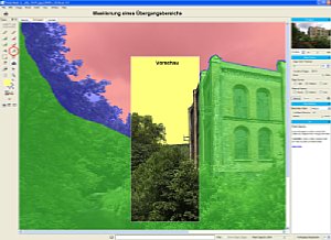 Bild 3. Freistellung mit Pinsel für Übergangsmaske  [Foto: Dr. Bernd Schäbler]