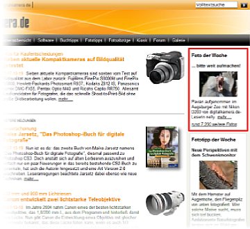 digitalkamera.de-Startseite mit Foto der Woche [Foto: MediaNord]