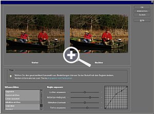 Die in Photoshop Elements eingebaute Gradationskurve lässt sich nur über Schieberegler verändern [Foto:Getty Images]