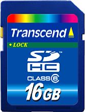 Transcend SDHC-Karte mit 16 GB Speicherkapazität [Foto: Transcend]