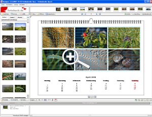 Fotokalender fotobuch.de Arbeitsfenster [Foto: MediaNord]