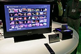 Sony TransferJet – Near Field Wireless Technology – Vorstellung auf der CES Las Vegas 2008 [Foto: Daniela Schmid]