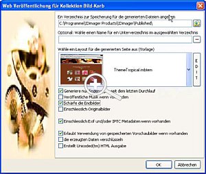 Die Bilderkollektionen können mit zahlreichen Templates direkt ins Internet gestellt werden. [Foto: Torsten Kieslich]