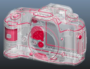Dichtungen der Pentax K20D [Foto: Pentax]