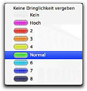 Fotostation Pro - Die Dringlichkeitsstufen lassen sich mit einem Mausklick vergeben. [Foto: Torsten Kieslich]