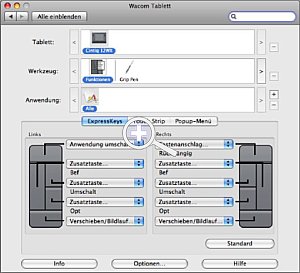 Die ExpressKeys des Cintiq  [Foto: MediaNord]