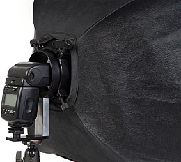 flash2softbox Adapter – Adapter mit Softbox [Foto: Sambesi Group]