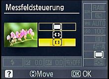 Nikon D60 Messfeldsteuerung [Foto: MediaNord]