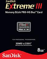 SanDisk Extreme III Memory Stick PRO-HG Duo 8 GB [Foto: SanDisk]