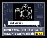 Nikon D700 — Einstellung der Funktionstaste über den Infobildschirm [Foto: MediaNord]