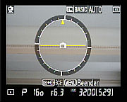 Nikon D700 — LiveView mit virtuellem Horizont [Foto: MediaNord]