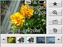 Panasonic Lumix DMC-FX500: Bildorganisationsfunktion [Foto: Yvan Boeres]