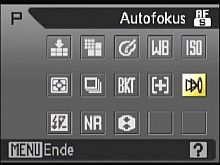 Nikon Coolpix P80: Menü — Symbolansicht [Foto: Yvan Boeres]