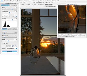 Bild 5: Tone-Mapping-Fenster [Foto: Dr. Thomas Hafen]