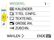 Panasonic Lumix DMC-TZ5 Wiedergabemenü [Foto: Yvan Boeres]