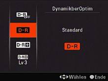 Sony Alpha 900 – Dynamikeinstellung [Foto: MediaNord]