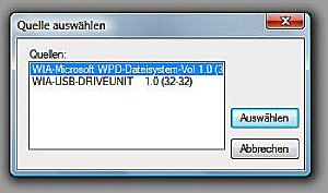 Softwaretest Serif PhotoPlus X2 - Bild 2. Hinter diesen kryptischen Bezeichnungen verbergen sich eine Digitalkamera und eine Speicherkarte [Foto: Dr. Thomas Hafen]