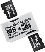 Photo fast CR-5400 MS Pro Duo - Dual Slot Adapter [Foto: PhotoFast]
