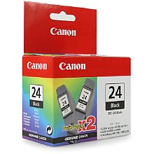 Canon BCI-24Bk schwarz Doppelpack Tintenpatrone