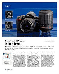 DigitalPhoto&nbsp;Kamera-Einzeltest&nbsp;Nikon D40x
