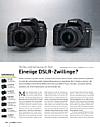 DigitalPhoto&nbsp;Kamera-Vergleichstest&nbsp;Eineiige DSLR-Zwillinge?