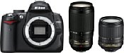 Nikon D5000  mit 18-105 VR 70-300 VR