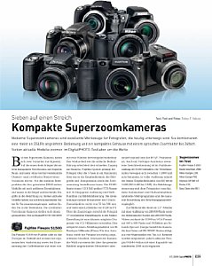 DigitalPhoto&nbsp;Kamera-Vergleichstest&nbsp;Kompakte Superzoomkameras