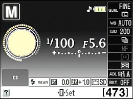 Nikon D5000 – Infobildschirm [Foto: MediaNord]