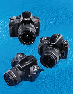 DigitalPhoto&nbsp;Kamera-Vergleichstest&nbsp;Sony Alpha 230, 330 und 380 im Vergleich