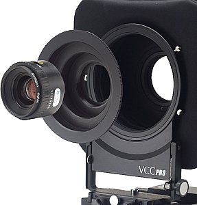 Rodenstock Rodagon 60 mm mit Objektivadapter an Horseman VCC Pro [Foto: Komamura]
