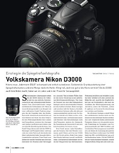 DigitalPhoto&nbsp;Kamera-Einzeltest&nbsp;Volkskamera Nikon D3000