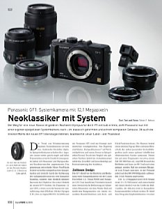 DigitalPhoto&nbsp;Kamera-Einzeltest&nbsp;Panasonic Lumix DMC-GF1: Systemkamera mit 12,1 Megapixeln