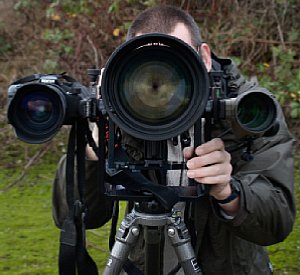 eki Teleschwenker Pro im digitalkamera.de-Praxistest (bestückt mit Nikon 400 mm F2,8 an Nikon D2X, Sigma 50-500 mm F5.6 an Pentax K20 und Nikon SpottingScope RAIII 65 A WP)  [Foto:MediaNord]