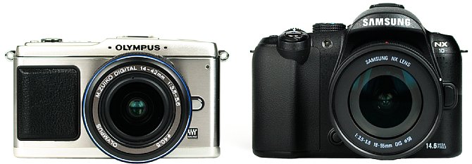 Vergleich von Olympus E-P1 zu Samsung NX10 [Foto: MediaNord]
