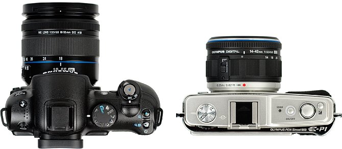 Vergleich von Olympus E-P1 zu Samsung NX10 [Foto: MediaNord]