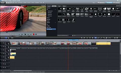 Magix Video deluxe 16 Plus – Benutzeroberfläche [Foto:MediaNord]
