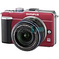 Bundle Olympus Pen E-PL1 rot mit 14-42 mm 1:3.5-5.6 ED M schwarz