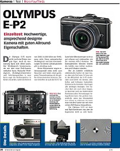 Spiegelreflex digital&nbsp;Kamera-Einzeltest&nbsp;Olympus E-P2 Micro Four Thirds im Test