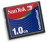 SanDisk CompactFlash 1GByte [Foto: SanDisk] [Foto: Foto: SanDisk]