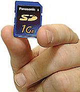 Panasonic SecureDigital-Speicherkarte mit 1 GByte [Foto: Panasonic] [Foto: Foto: Panasonic]