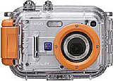 Casio Exilim EX-Z55 mit Unterwassergehäuse EWC-55 [Foto: Casio] [Foto: Foto: Casio]