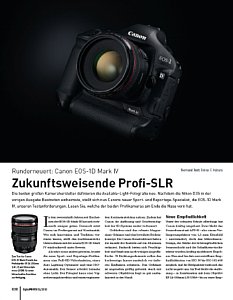 DigitalPhoto&nbsp;Kamera-Einzeltest&nbsp;Runderneuert: Canon EOS-1D Mark IV im Test