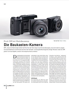 DigitalPhoto&nbsp;Kamera-Einzeltest&nbsp;Ricoh GXR mit Modulbauweise im Kamera-Test