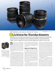DigitalPhoto&nbsp;Objektiv-Vergleichstest&nbsp;DX-Objektive von Sigma, Tamron und Tokina