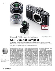 DigitalPhoto&nbsp;Kamera-Einzeltest&nbsp;Olympus E-P2: mit elektronischem Sucher