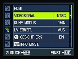 Olympus Pen E-PL1 – Einstellungsmenü [Foto: MediaNord]